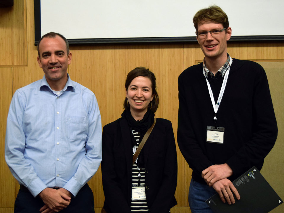 Rein Ulijn with Poster Prize Winners Noemie-Manuelle Dorval Courchesne and Peter A. Korevaar